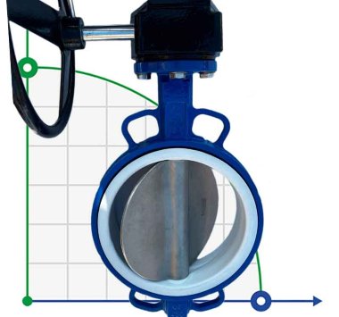 PN6 DN200 Засувка Батерфляй, чавунний корпус, диск AISI 304, Seat: PTFE — BTS Engineering