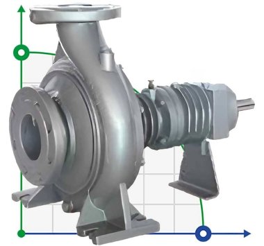 Насос высокотемпературный EMSE EKY 65-160, 11 кВт, 2900, без двигателя — BTS Engineering