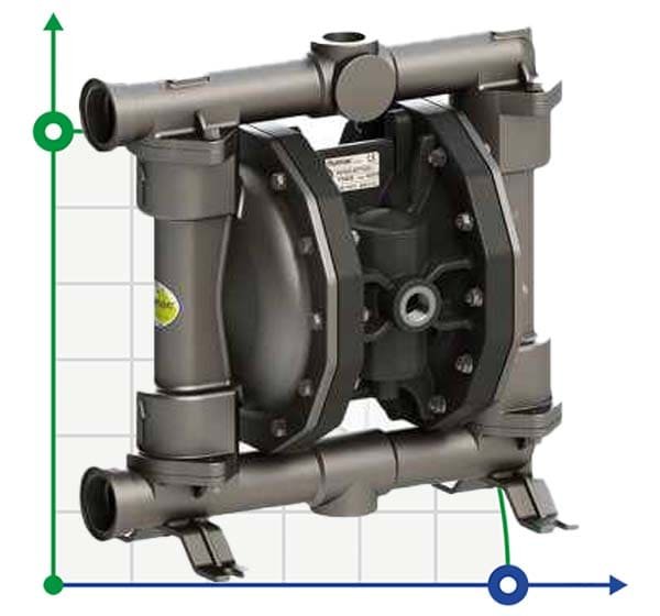 Pneumatic Membrane Pump PHOENIX P250 AISI316 ATEX фото 1 — BTS Engineering