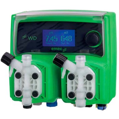 Pompe doseuse à double solénoïde EMEC WDPH RH 6-10 l/h, 7-3 bar avec panneau de commande &mdash; BTS Engineering