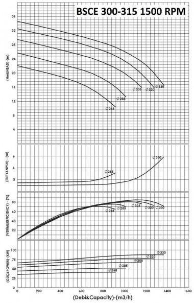 BSCE 300-315(1500) - насос двустороннего входа без двигателя — BTS Engineering