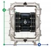 Pompe pneumatique à membrane BOXER 251 AISI 316 IB251-A-HTTAT-- фото 1 — BTS Engineering