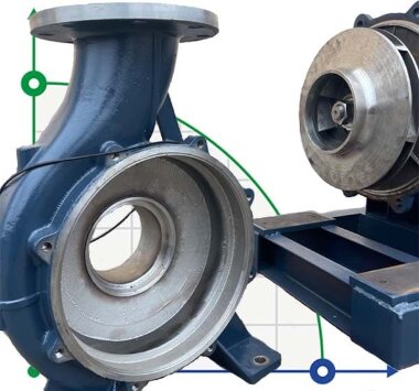 BGWH 65-125(I)A (45/16), 4kW, 2880 - bomba horizontal de acero inoxidable — BTS Engineering