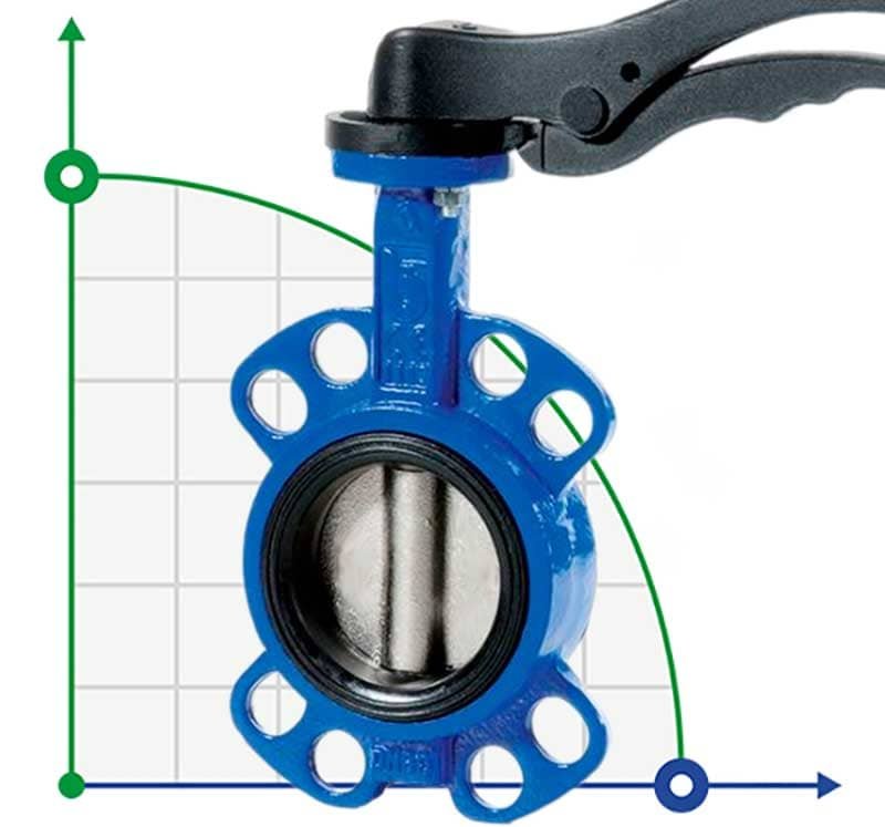 150LB 5 inches Butterfly valve, cast iron body and disc, Seat NBR фото 1 — BTS Engineering