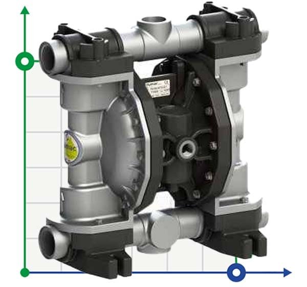 PHOENIX P250 ALU HYTREL ATEX pompa membranowa pneumatyczna фото 1 — BTS Engineering