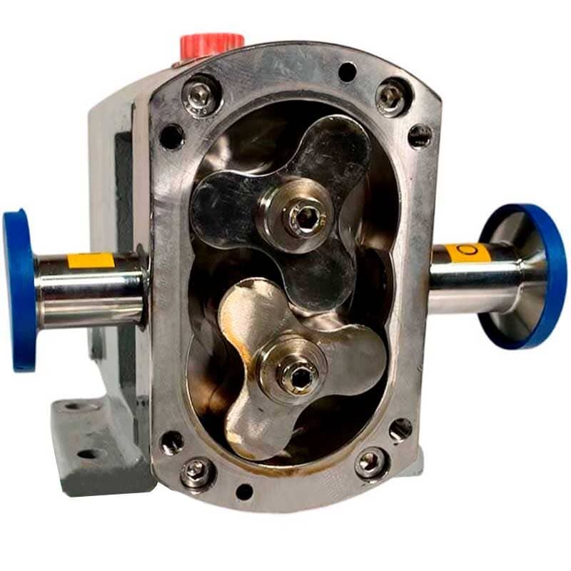 Кулачковий насос для продуктів з твердими включеннями LQ3A-36-304/4/B, 3,8-7,6 м3/год, 5,5 кВт, 200-400об/хв, AISI304 без двигуна, клампове з’єднання фото 1 &mdash; BTS Engineering