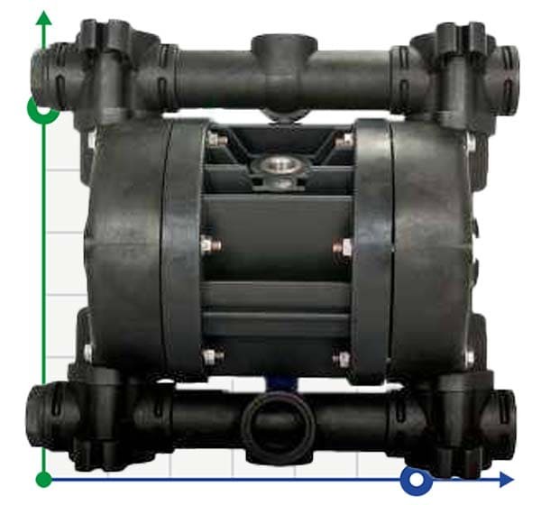 Пневматический мембранный насос BOXER 81 PVDF IB81-FCMTTFT-- фото 1 — BTS Engineering