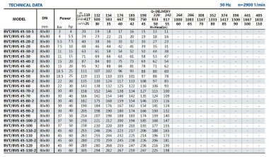 Насос для повышения давления BVS 45-110-2, 45 kW, AISI 304 — BTS Engineering