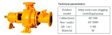 Bomba para lodos de depuradora KWP, 40-500 mm, 10-3000 m3/h, 5-80 m — BTS Engineering
