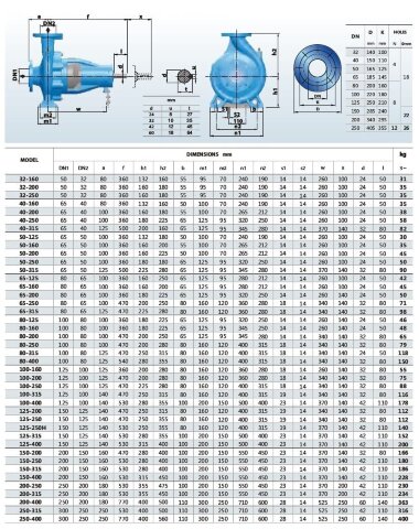 Насос для повышения давления BS 65-315/550 (120/110), 55kW, 2900 без двигателя — BTS Engineering