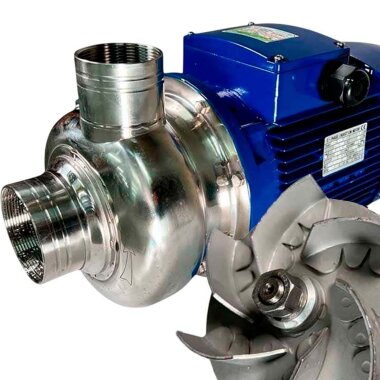 Насос с открытым рабочим колесом BK50, 0,37kW, AISI 304, 380V/50Hz, 2900 &mdash; BTS Engineering