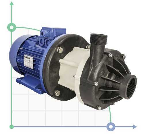 Pumpe mit Magnetkupplung  DM 30 PVDF, VITON, 2,2 kW, 122 mm фото 1 — BTS Engineering