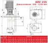 ADV 155/ΡVDF/1250/7.5HP/2800/BSP vertical centrifugal pump фото 3 &mdash; BTS Engineering