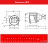 Насос імпеллерний для вина AlphaDynamic AD30/01/TR 0,75 kW пересувний фото 5 — BTS Engineering