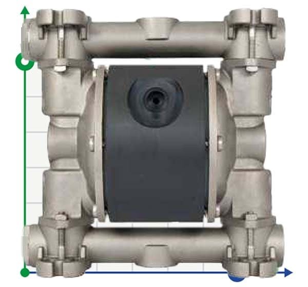 Druckluft-Membranpumpe MICROBOXER AISI316 IMICRA-MTAAD-- фото 1 — BTS Engineering