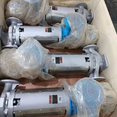 Bomba vertical de aceite térmico para líquidos a alta temperatura LQLRY80-80-260/2-CEX, 50 m3/h, 80 m, 22 kW, 2900 rpm, Ex — BTS Engineering