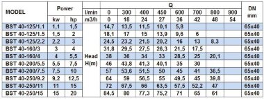 Насос центробежный моноблочный BSTm 50-125/2.2, 3000 — BTS Engineering