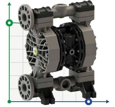 PHOENIX P400 PP SANTOPRENE ATEX пневматический мембранный насос — BTS Engineering