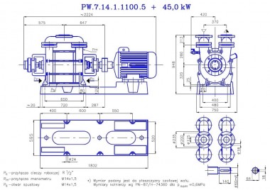 PW.7.14.1.1100 вакуумный одноступенчатый насос — BTS Engineering