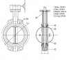 PN16 DN80 Butterfly valve, body and disc made of stainless steel AISI 304, seat EPDM фото 2 — BTS Engineering