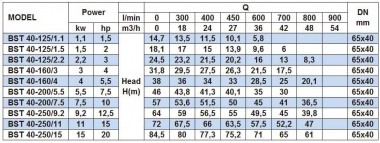 Насос центробежный моноблочный BSTm 50-125/3, 3000 — BTS Engineering