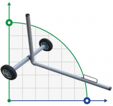 Wheeled Raingun Cart 1 inch NPT — BTS Engineering