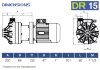 Горизонтальный центробежный насос с торцевыми уплотнениями DR 015 PVDF, 1,5 кВт фото 2 — BTS Engineering