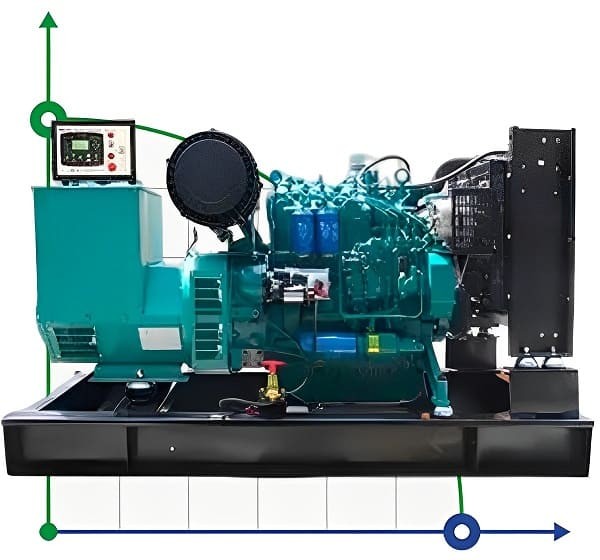 Industrieller Dieselgenerator XHYW-60GF mit ATS, motor Weichai 80kVA, 60kW, 380V/50HZ offene Art фото 1 — BTS Engineering