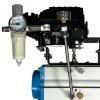 PN6 DN100 Wafer butterfly valve, body and disc AISI 304, PTFE, Single-acting (with spring) Pneumatic actuator Ex+positioner 4-20MA фото 3 — BTS Engineering