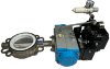 PN6 DN100 Wafer butterfly valve, body and disc AISI 304, PTFE, Single-acting (with spring) Pneumatic actuator Ex+positioner 4-20MA фото 4 — BTS Engineering