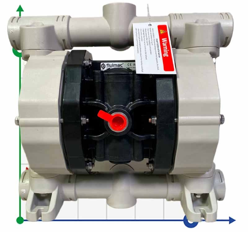 Pompa membranowa do kwasu azotowego PHOENIX P120 PP HYTREL+PTFE, 120 l/min фото 1 — BTS Engineering