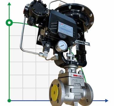 DN20 Válvula de control de accionamiento neumático 10P11Y-DNx2016Z-L122C-C (cuerpo CF8, asiento SS304) con posicionador YT-1000, entrada 4-20mA, Ex — BTS Engineering