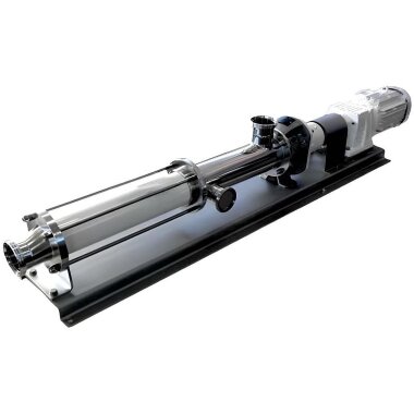 Bomba de tornillo de acero inoxidable para alimentar frutas y verduras troceadas LIVERANI MXF1200 TF 15 kW, 242 rpm, 380 V, AISI 304 &mdash; BTS Engineering