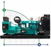Generador diesel industrial XHYW-200GF con ATS, motor Weichai 250kVA, 200kW, 380V/50HZ tipo abierto фото 1 — BTS Engineering