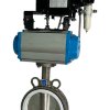 PN6 DN150 Válvula mariposa wafer, cuerpo y disco AISI 304, PTFE, Doble efecto Actuador neumático Ex+posicionador 4-20MA фото 3 — BTS Engineering