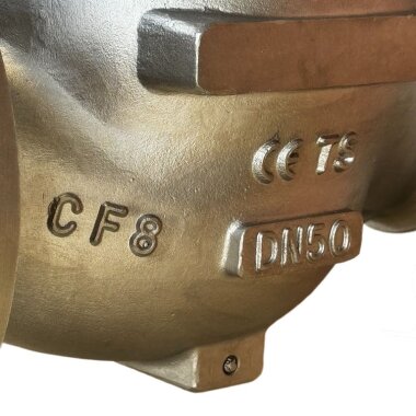 DN50 Válvula de control de accionamiento neumático 10P11Y-DNx5016Z-L112C-C (cuerpo CF8, asiento SS304) con posicionador YT-1000, entrada 4-20mA, Ex — BTS Engineering