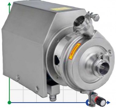 SCP-L, 10T, 60M, AISI 304, 7,5 kW ABB Motor, 380V Hygienic centrifugal pump — BTS Engineering