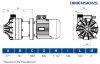 Horizontal centrifugal pump with mechanical seals DR 020 PP, 2.2 kW фото 3 — BTS Engineering