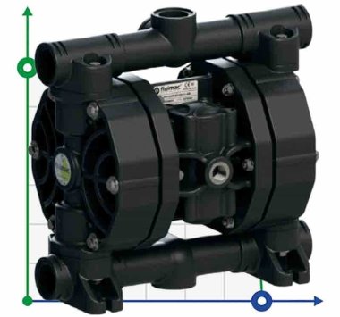 Мембранный насос азотной кислоты PHOENIX P120 PVDF SANTOPRENE+PTFE, 120 л/мин — BTS Engineering