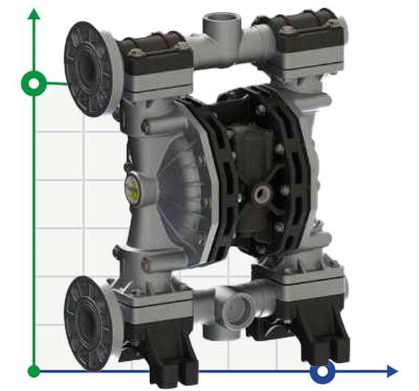 PHOENIX P400 ALU EPDM ATEX pompa membranowa pneumatyczna фото 1 — BTS Engineering