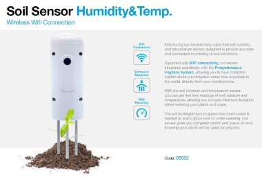 Датчик вологості і температури грунту з Wi-Fi — BTS Engineering