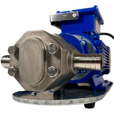 Bomba de engranajes de acero inoxidable para trasiego de metanol WCB-75/380V 50Hz, 37,5 l/min, 30 m, AISI 304, 0,75 kW, 1400 rpm, Ex — BTS Engineering