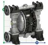 Мембранний насос для фарби PHOENIX P120 ALU HYTREL, 120 л/хв фото 2 — BTS Engineering