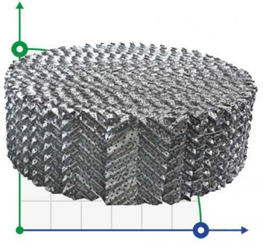 Structural packing Mellopak 250 Y AISI 316 SS, t-0,01 — BTS Engineering