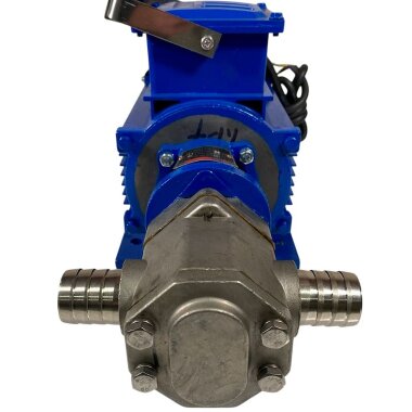 Насос перекачки моторного масла WCB-100/380В 50Гц, 50 л/мин, 30 м, AISI 304, 1,1 кВт, 1400 об/мин, Ex нержавеющий, шестеренчатый — BTS Engineering