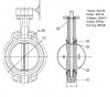 PN16 DN100 Butterfly valve, body and disc made of stainless steel AISI 316, Seat EPDM фото 2 — BTS Engineering