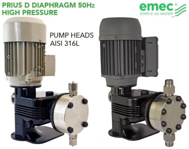 Мембранный моторный дозирующий насос EMEC серии PRIUS D 50Hz ATEX 2G/2D (взрывозащищенный) 12-240 л/ч, 10-5 бар &mdash; BTS Engineering