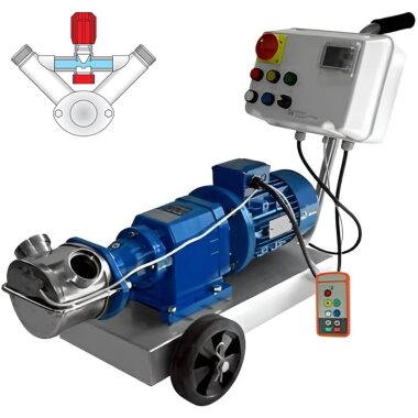 Импеллерный насос LIVERANI INV MINOR 40 +BY-PASS NR TF 1,87 кВт, 50-900 об/мин, 380В с частотником, пультом дистанционного управл.(15 м), на тележке — BTS Engineering