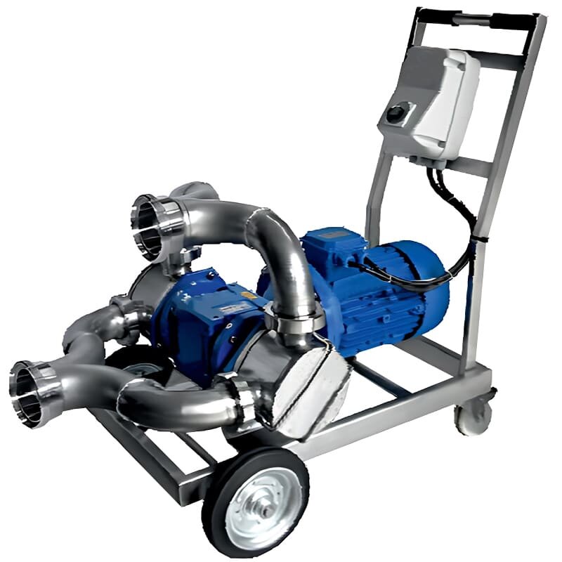 Pompe à impulseur double LIVERANI RID MAXI 2Q NR TF 7,5kW, 470tr/min, 380V avec réducteur, sur chariot, panneau de commande standard фото 1 — BTS Engineering