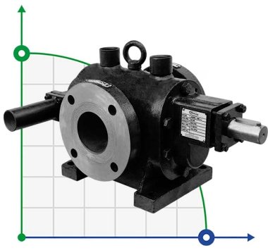 JKRN 100 Zahnradpumpe 1 Zoll, 3,6 m3/h, SS aus rostfreiem Stahl — BTS Engineering